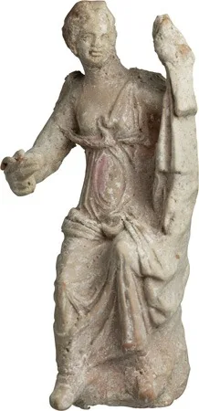 Magna Graecia Terracotta Statuette of a Seated Victory