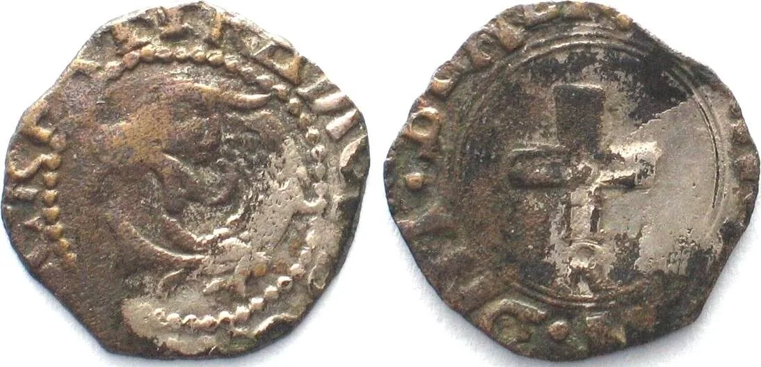 1543 FRANCE Liard ND(after 1543) R Saint-Andre FRANCIS I billon XF! EF