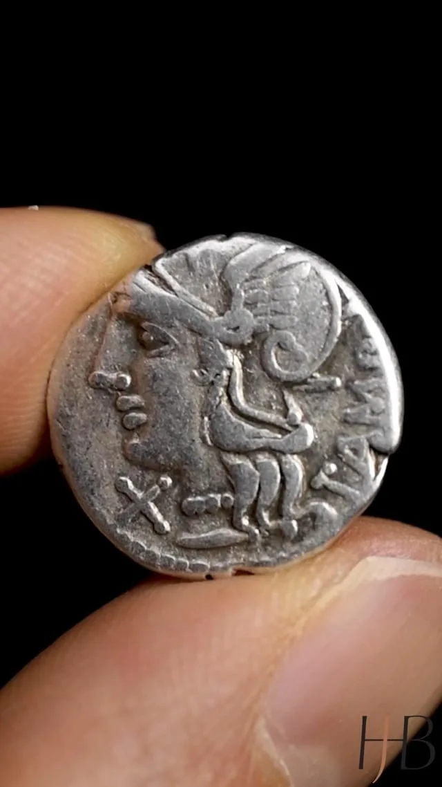 M. Baebius Q.f. Tampilus. Denarius
