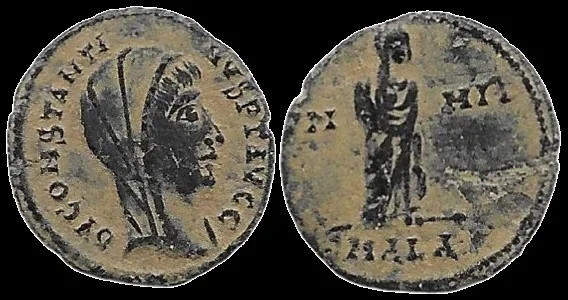 Constantine I The Great Posthumous Issue Nicomedia Mint 347-348 AD, AE 15mm 1.29gm