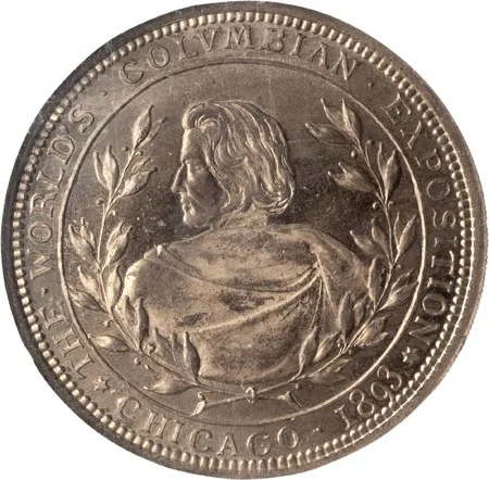 Exonumia, 1893, HK-182, SH-6-81 GP (2nd die), Medal, MS63 PL, NGC