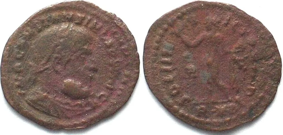 306-337 CONSTANTINE I the Great (306-337 AD). AE Follis, R star P, Rome mint VF