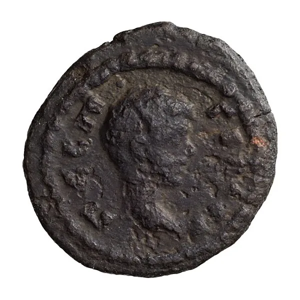 Geta as Caesar, praenomen altered in die.