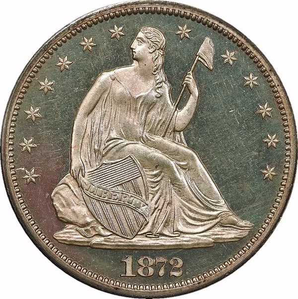 Seated 50¢, 1872, 50¢, PR65 CAM, PCGS/CAC