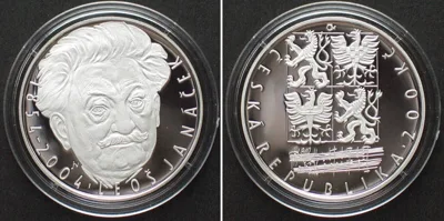Kronen 2004 CZECH REPUBLIC. 200 Korun 2004, Leos Janacek, silver Proof