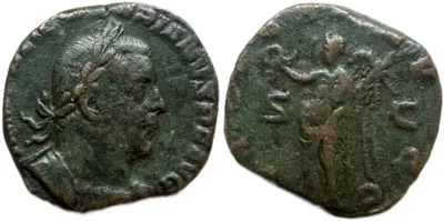 Valerian I, 253-4 AD. AE Sestertius