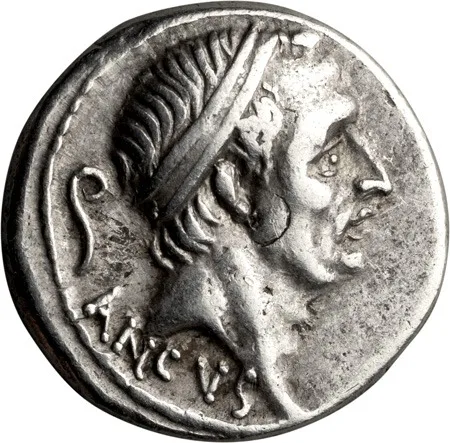 L. Marcius Philippus. Denarius