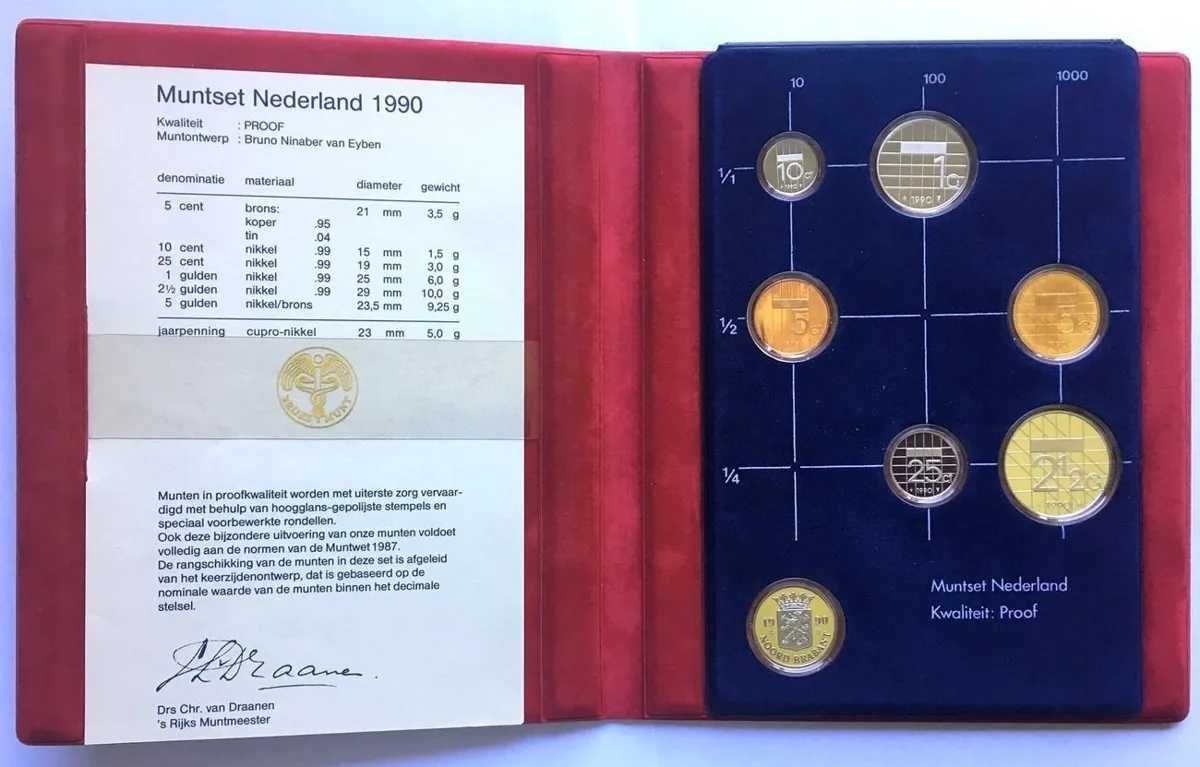 1990 NETHERLANDS Proof set 1990 # NL90P Proof