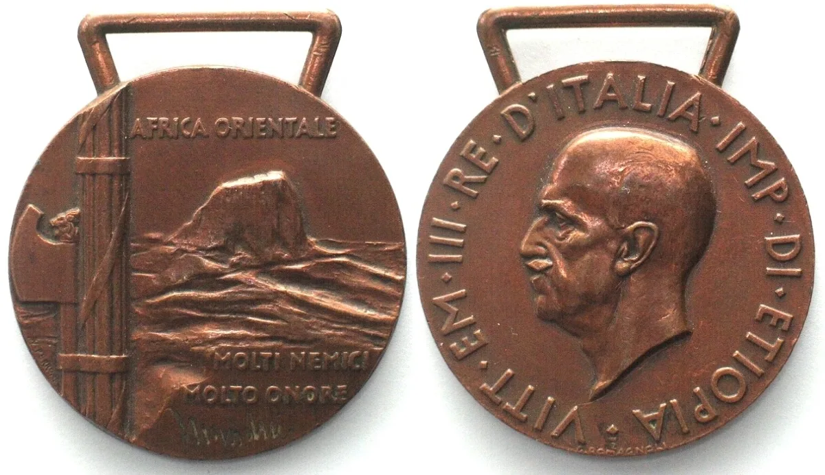 1936 ITALY. Medal 1936 East Africa Campaign, bronze, AU