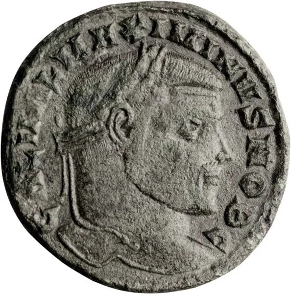Galerius as Augustus. Follis