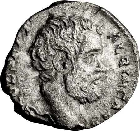 Clodius Albinus as Caesar. Denarius