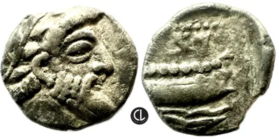 Phoenicia, Arados, Uncertain King, AR Twelfth Shekel, Ba’al-Arwad / Galley