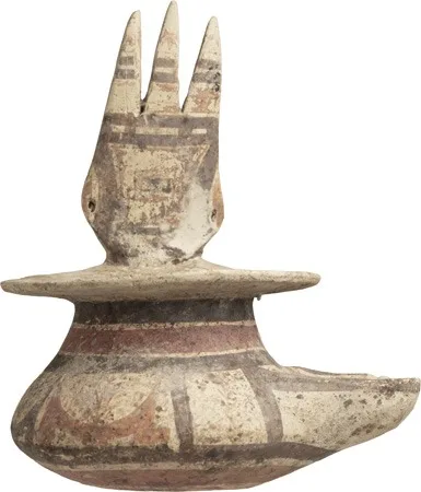 Daunian Ceramic Vessel with a Strainer Spout