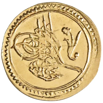 Ottoman: Mahmud II (1808-1839), gold 1/4 zeri mahbub (0.79g), Qustantiniya (Constantinople) mint, AH 1223 (1808 CE), regnal year 4.