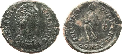 Aelia Flaccilla AD 383-386. Constantinople Follis Æ