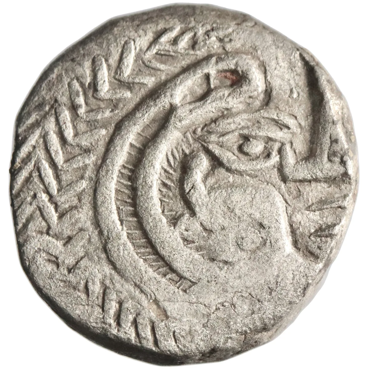 Eastern Arabia, Mleiha, in name of Abi'el, silver tetradrachm, Mleiha (Maleha, Sharjah) mint, 100 BCE-100 CE, crude imitation of the coinage of Alexander III the Great