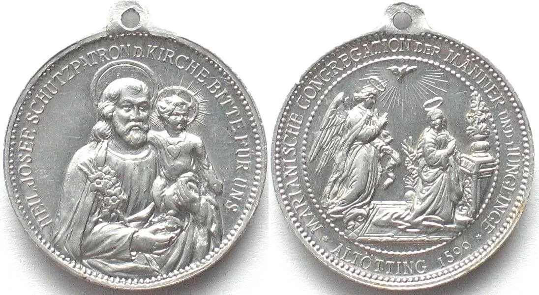 1899 Bavaria ALTÖTTING 1899 pilgrim medal Alu 30mm Proof