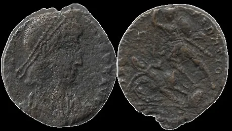 Constantius II Fallen Horseman 351 and 355 AD AE 20mm 5.17gm