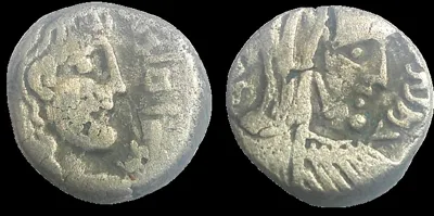 Nabataean Rabbel II With Gamilat 70/1-105/6 AD (Struck in regnal year 19 - 88/9 AD) AR 12.5mm 3.49gm sela Petra mint.