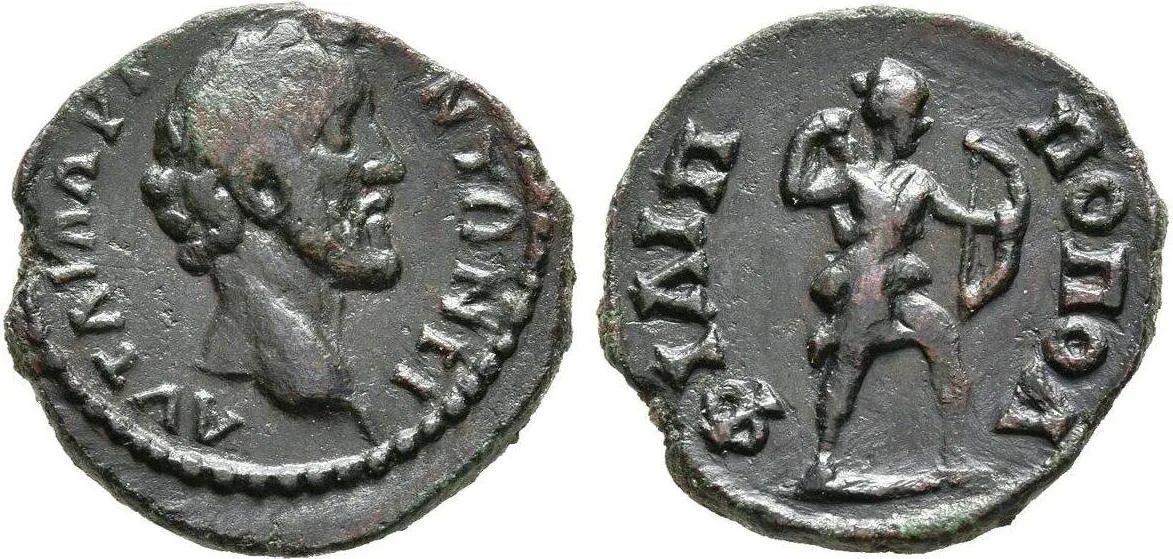 THRACE, Philippopolis. Antoninus Pius, 138-161. Hemiassarion
