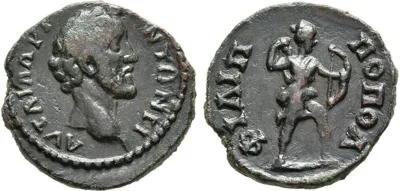 THRACE, Philippopolis. Antoninus Pius, 138-161. Hemiassarion