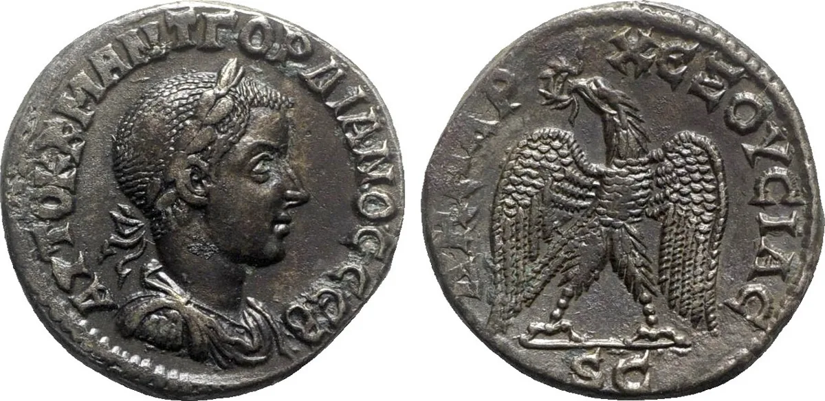 Gordian III AR Tetradrachm of Syria, Antioch. AD 238-244.