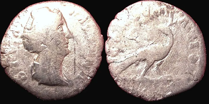 DIVA FAUSTINA SENIOR Died140/141 AD (circa 150 AD) AR 18mm, 2.1g Denarius, Rome