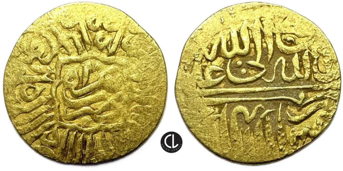 Islamic, Safavids, Temp. Shah abbas I, Gold Quarter Mithqal, Herat Mint, AH 995-1038 / AD1588-1629 – RRR