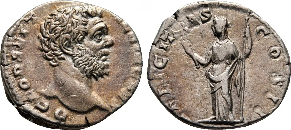 Clodius Albinus, as Caesar AD 193-195. Rome Denarius AR 17 mm, 3,25 g