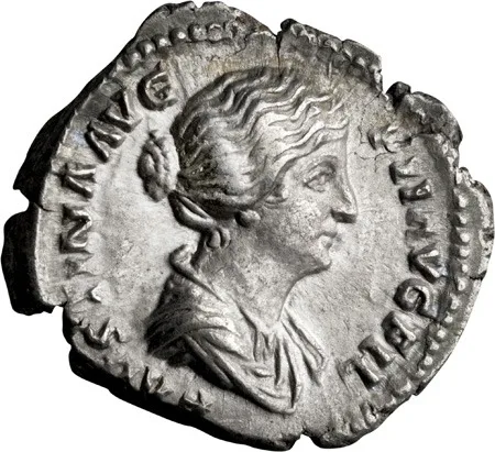 Faustina II. Denarius