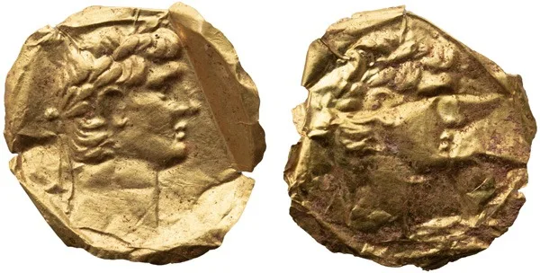 Roman Two Gold Funerary Repousses