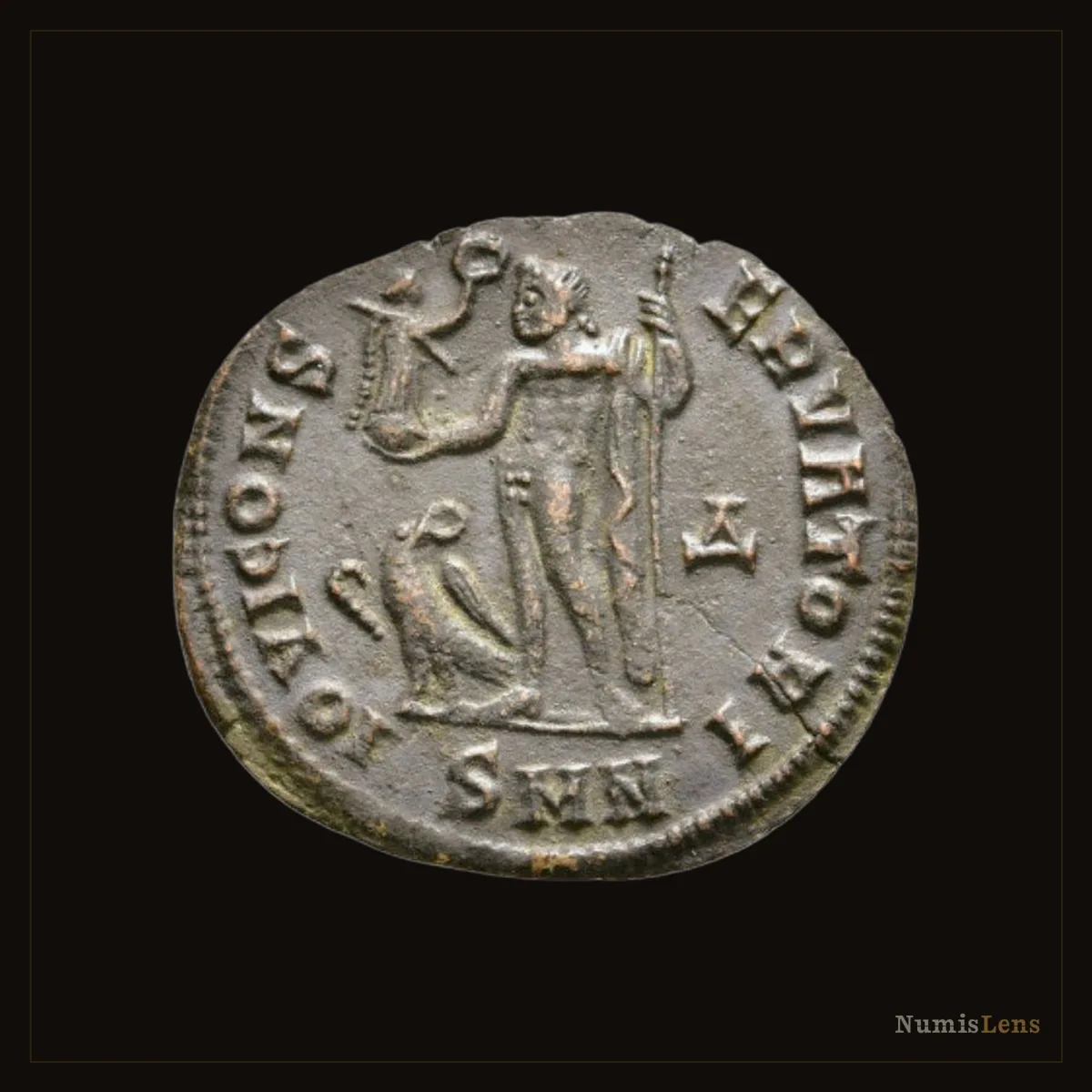 Licinius I — Follis, IOVI CONSERVATORI, Nicomedia