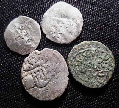 LOT of 4, Medieval Islamic silver Dirham coins +2 items