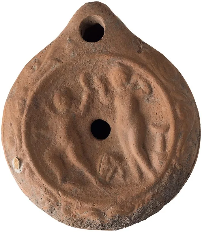 Roman Oil Lamp, Eros