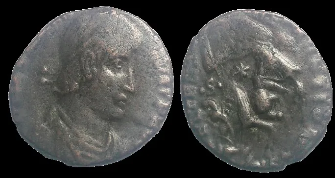 Fallen Horseman- Constantius Gallus 351 & 355 AD, AE 20.3mm 4.14gm, Constantinople
