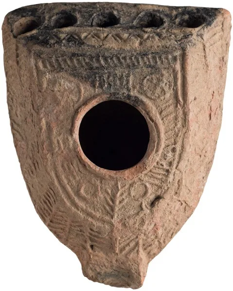 Roman Oil Lamp with Jewish Iconography