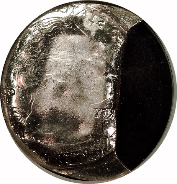 Washington 25¢, ND, Off center, Clip, Reverse brockage, 25¢, MS67 , NGC