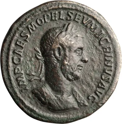Macrinus. Sestertius