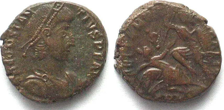 352-354 CONSTANTIUS II (324-361 AD). AE Maiorina, 352-354, SMK, Cyzicus mint XF