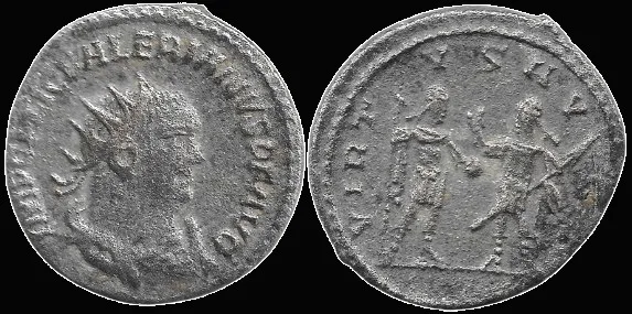 Valerian I 253-260 AD, AR 20.5mm 4.01gm Antoninianus. Valerian & Gallienus, Antioch, Toned