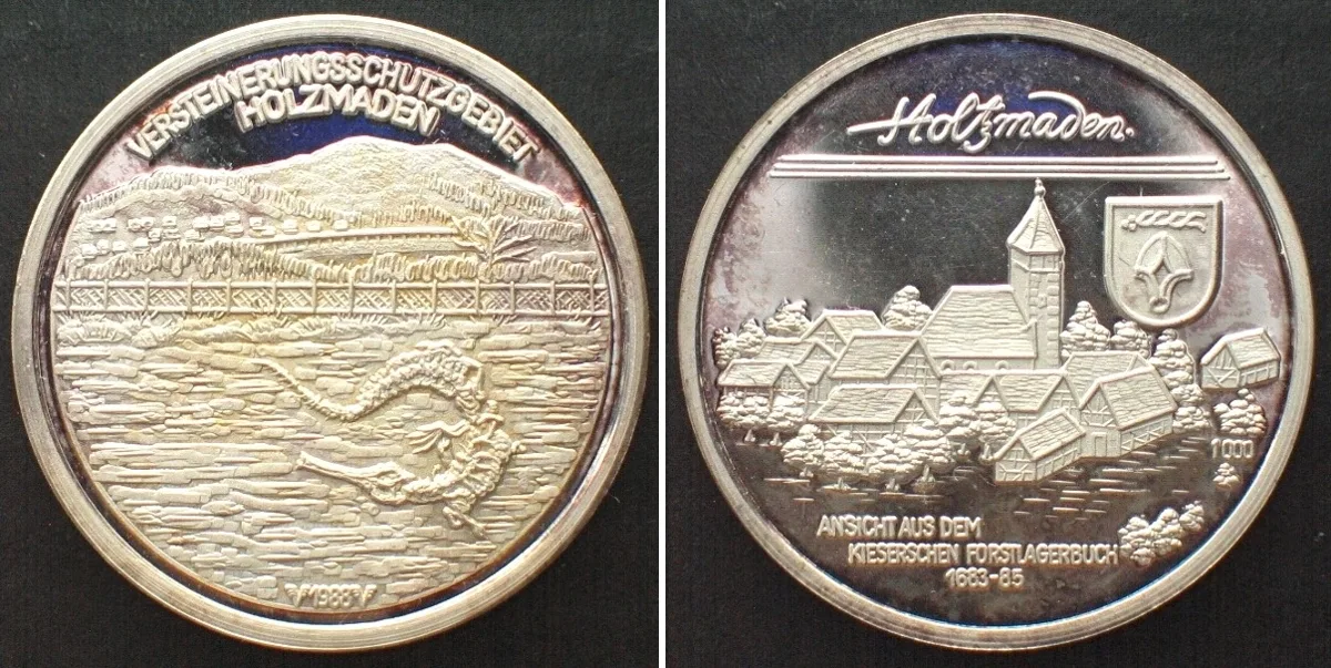 1988 Germany HOLZMADEN Medal ND (1988), silver 30mm Proof
