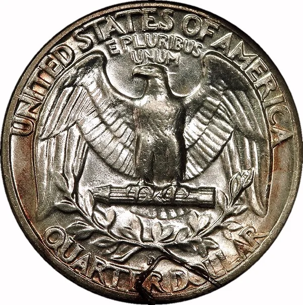 Washington 25¢, 1964-D, Retained Wire, 25¢, MS64 , NGC