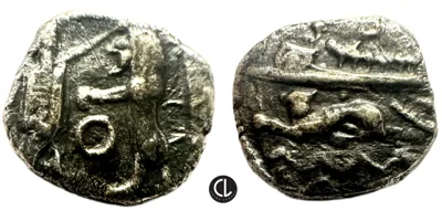 Phoenicia, Sidon, Baalshillem (Sakton) II, AR 1/16 Shekel, Circa 401-365 BC – RRRR