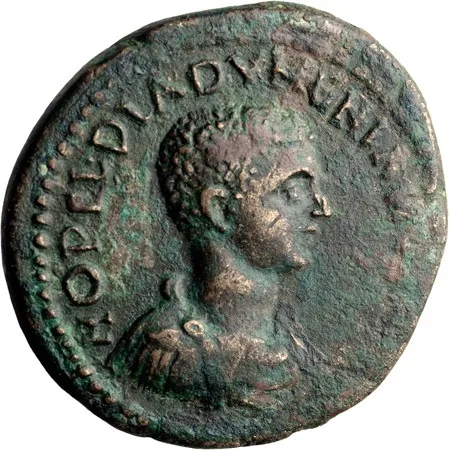 Diadumenian as Caesar. AE 30