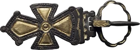 Byzantine Gilded Cross Buckle