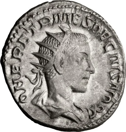 Herennius Etruscus as Caesar. Antoninianus