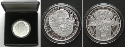Kronen 2014 CZECH REPUBLIC. 200 Korun 2014, Krystof Harant, silver Proof