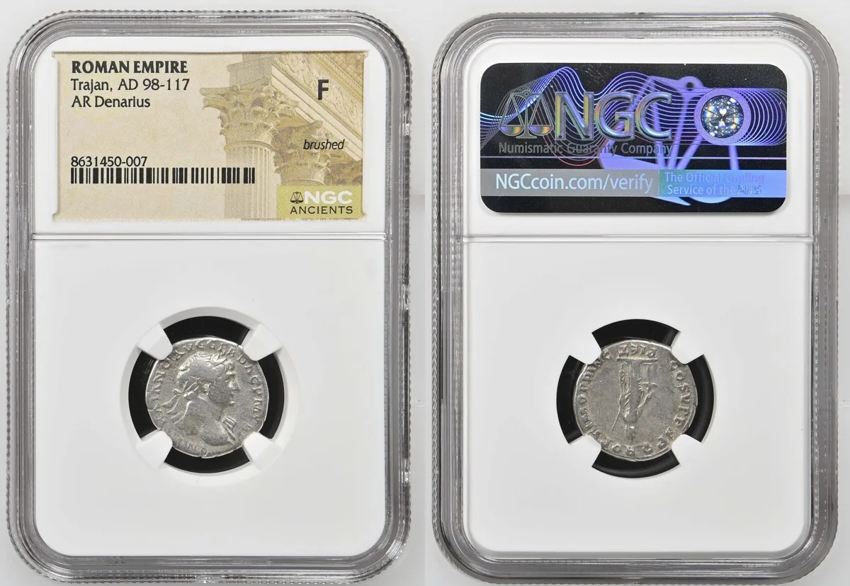 Denarius 98-117 AD Trajan F