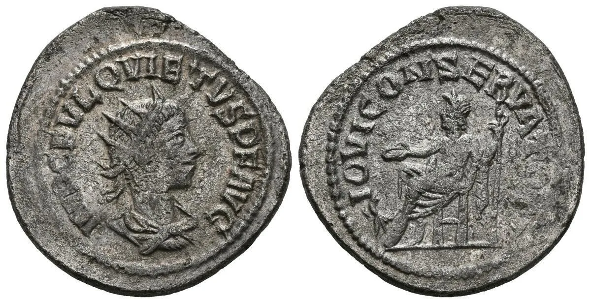QUIETUS. Antoninianus. (AR 4.12g / 23mm). 260-261 AD Samosata. (RIC 6).