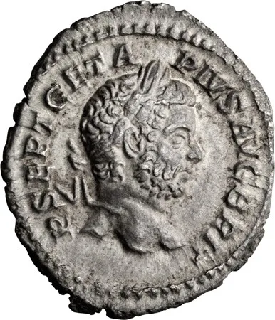 Geta as Augustus. Denarius